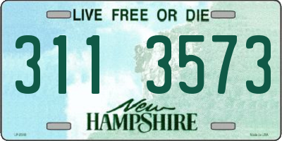 NH license plate 3113573