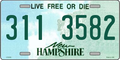 NH license plate 3113582
