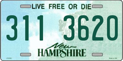 NH license plate 3113620