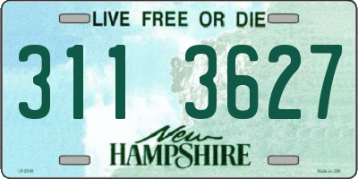 NH license plate 3113627