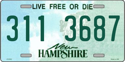 NH license plate 3113687