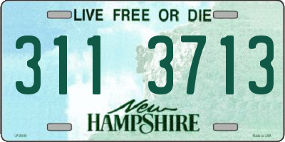 NH license plate 3113713