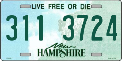 NH license plate 3113724