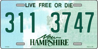 NH license plate 3113747