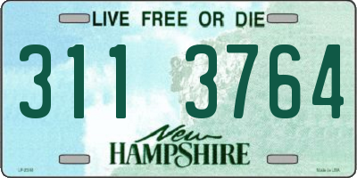 NH license plate 3113764