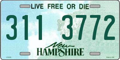 NH license plate 3113772