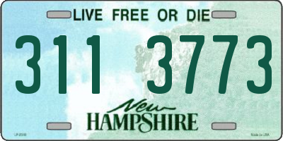 NH license plate 3113773