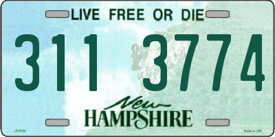 NH license plate 3113774