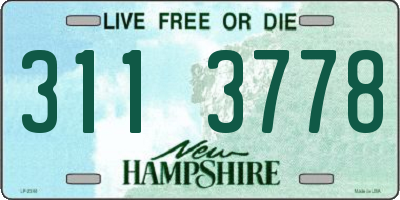 NH license plate 3113778