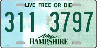 NH license plate 3113797