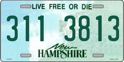 NH license plate 3113813