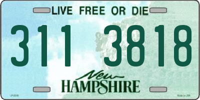NH license plate 3113818