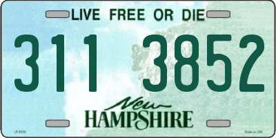 NH license plate 3113852