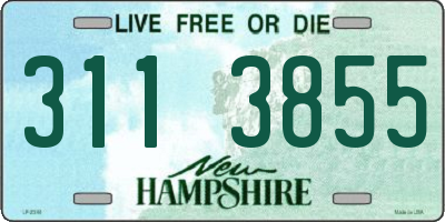 NH license plate 3113855