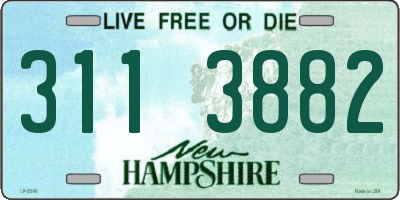 NH license plate 3113882