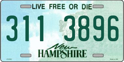NH license plate 3113896