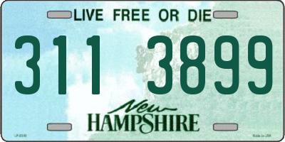 NH license plate 3113899