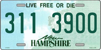 NH license plate 3113900