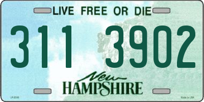 NH license plate 3113902