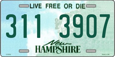 NH license plate 3113907