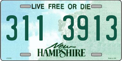 NH license plate 3113913