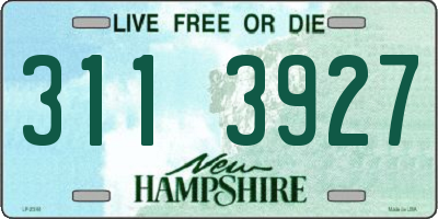 NH license plate 3113927