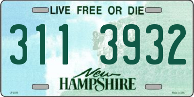 NH license plate 3113932
