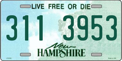 NH license plate 3113953
