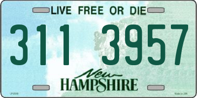 NH license plate 3113957