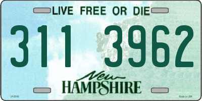 NH license plate 3113962