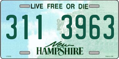 NH license plate 3113963