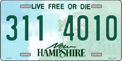 NH license plate 3114010