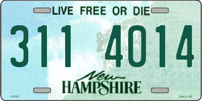 NH license plate 3114014
