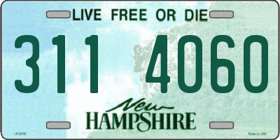 NH license plate 3114060