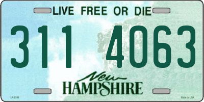 NH license plate 3114063