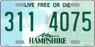 NH license plate 3114075