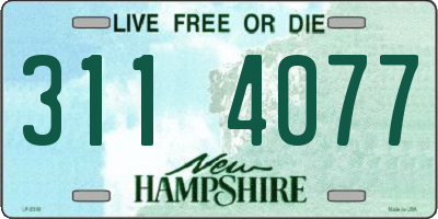NH license plate 3114077