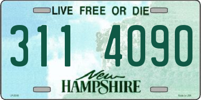 NH license plate 3114090