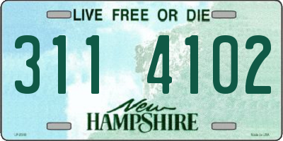 NH license plate 3114102