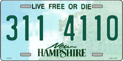 NH license plate 3114110