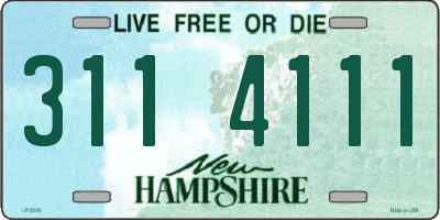 NH license plate 3114111