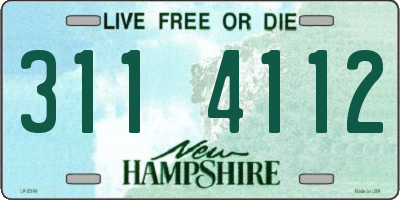 NH license plate 3114112