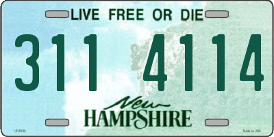 NH license plate 3114114