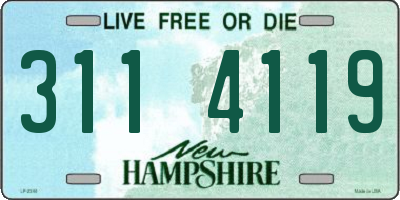 NH license plate 3114119