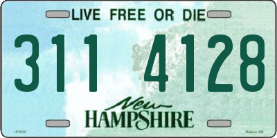 NH license plate 3114128
