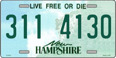 NH license plate 3114130