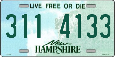 NH license plate 3114133