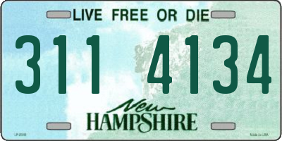 NH license plate 3114134
