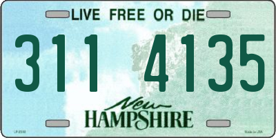 NH license plate 3114135