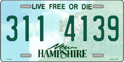 NH license plate 3114139